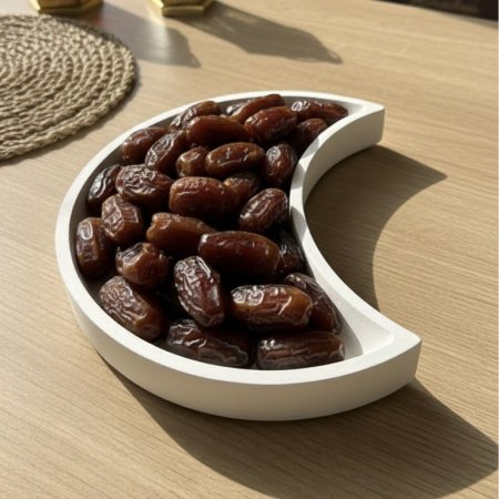 صحن جبصين على شكل هلال رمضان