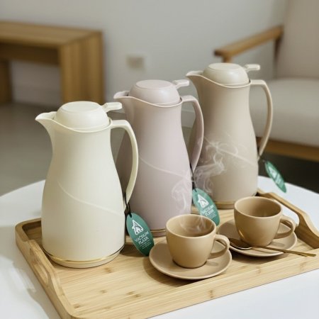 تيرموس قهوة ١ لتر بألوان هادئة