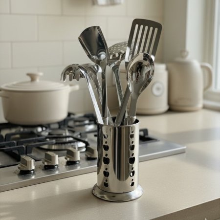 أدوات مطبخ من الستانلس ستيل
