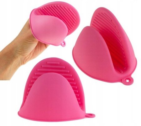 قفازات/مساكات الفرن المصنوعة من السيليكون قطعتين