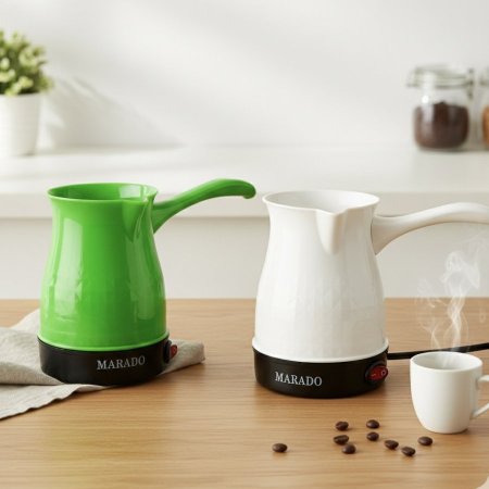 إبريق قهوة كهربائي متعدد الألوان بسعة نصف لتر