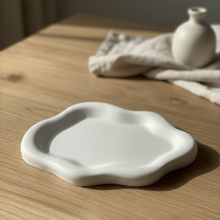 صحن جبصين على شكل غيمة