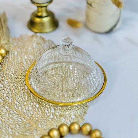 مضيفة زجاج صغير قطر 15 سم 
