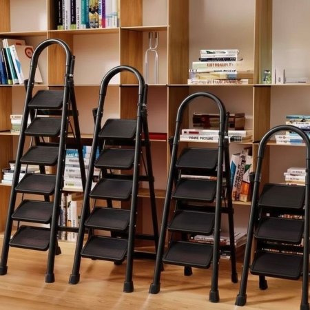 سلم منزلي معدني متعدد الاستخدامات قابل للطي