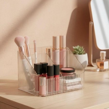 منظم مكياج اكريليك شفاف