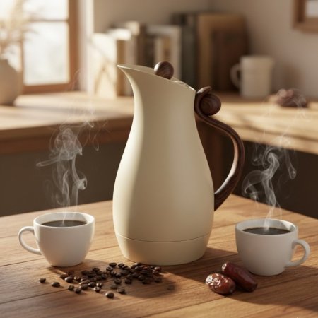 تيرموس قهوة بتصميم عصري سعة 1 لتر