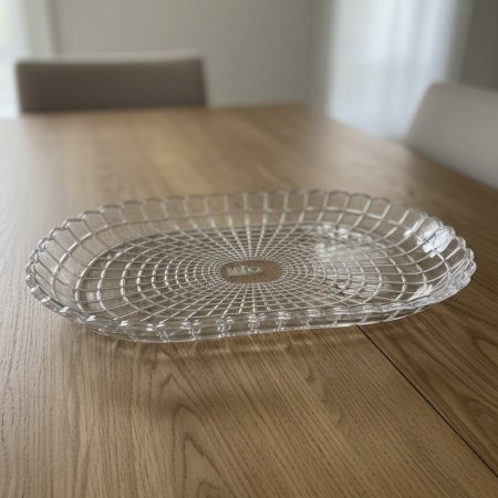 صينية تقديم بلاستيك شفاف