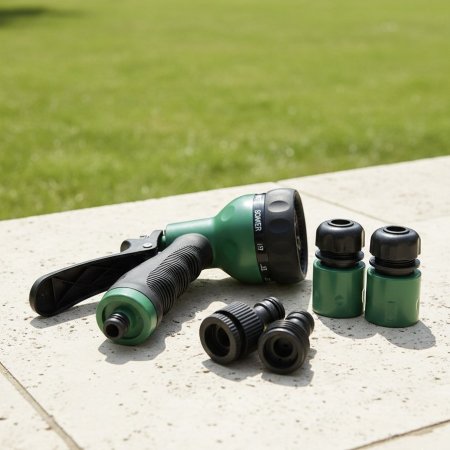 مسدس رش ماء ضغط عالي ومجموعة وصلات