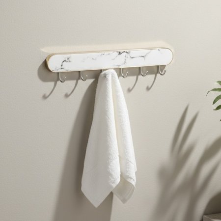 علاقة حائط ذاتية اللصق بنمط الرخام الأبيض