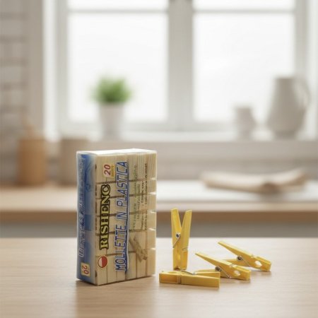 ملاقط غسيل بلاستيك اصفر