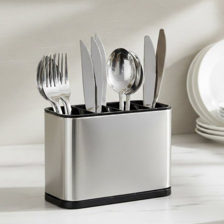 منظم وصفاية معالق من الستانلس ستيل