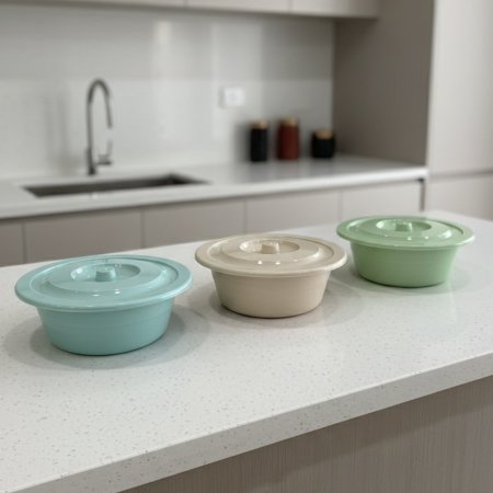 لجن بلاستيك مع غطاء