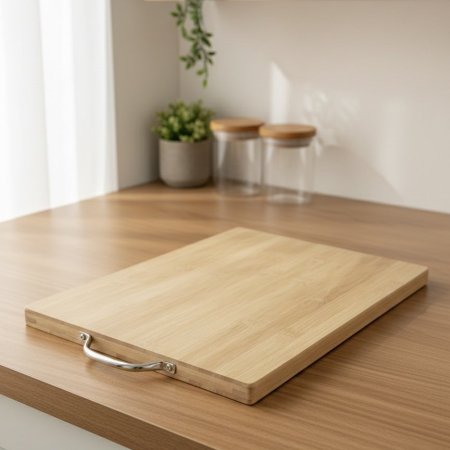 لوح تقطيع مستطيل من خشب البامبو