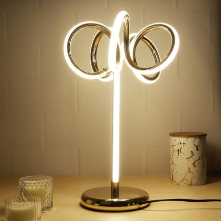 مصباح طاولة بتصميم الحلقات المتداخلة