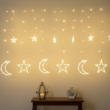 حبل اضاءة LED لزينة رمضان