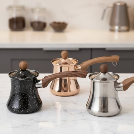 غلاية قهوة ستانلس بسعة 350 مل