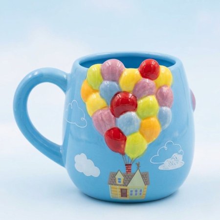 مج 3D لمنزل وبالونات ملونة مستوحى من فيلم ديزني وبيكسار Up