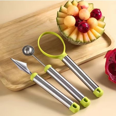 أدوات نحت وتزيين الفواكه 3 قطع