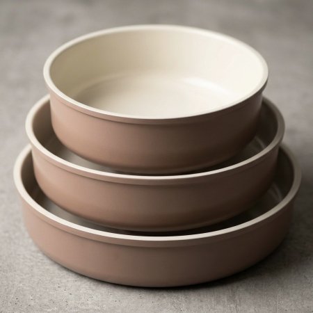 طقم صواني فرن دائرية جرانيت من Mocha line