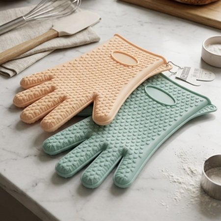 قفازات فرن من السيليكون المقاوم للحرارة