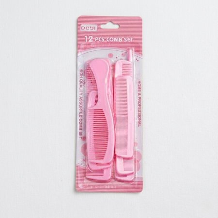 طقم أمشاط تصفيف الشعر المتكامل 12 قطعة