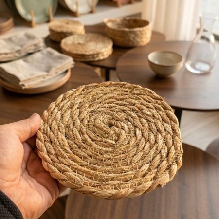 كوستر قش دائري