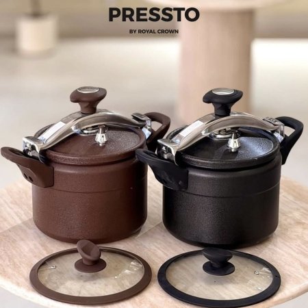 طنجرة الضغط الذكية 2 في 1 Pressto من رويال كراون