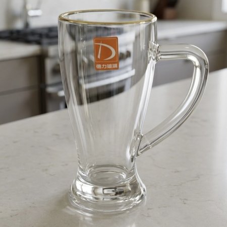 كاسة زجاج شفاف طويلة