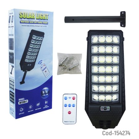 كشاف خارجي LED بقوة 200 واط يعمل بالطاقة الشمسية