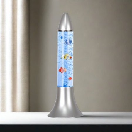 حوض سمك بلاستك مع وصلة usb مع اضاءة ملونة