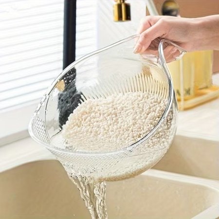 مصفاة أرز وخضروات أكريليك شفافة