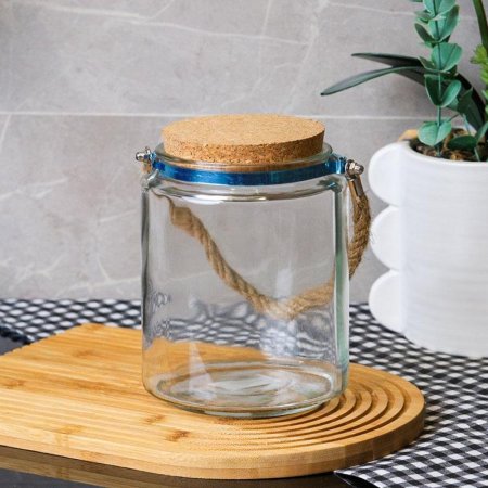 مطربان زجاج 15*17 سم مدور يد حبل