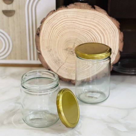 مطربان زجاج غطاء معدن