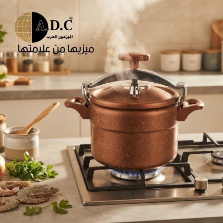 طناجر ضغط جرانيت بني adc متعدد الاحجام