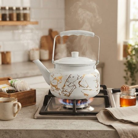 براد شاي ماربل ابيض (متعدد المقاسات)