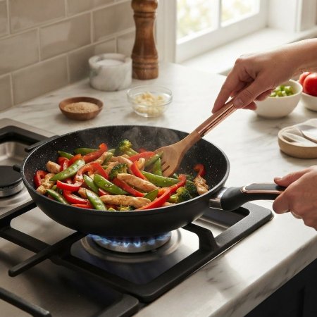 مقلى fryban جرانيت اسود اصلي - متعدد مقاسات