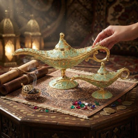 فانوس علاء الدين كروزونية_اخضر