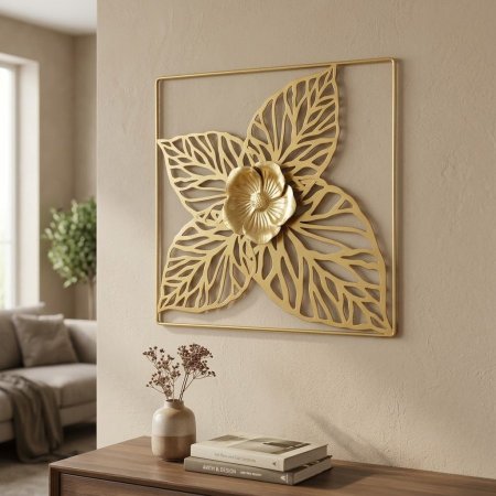 برواز معدني تصميم وردة انيق