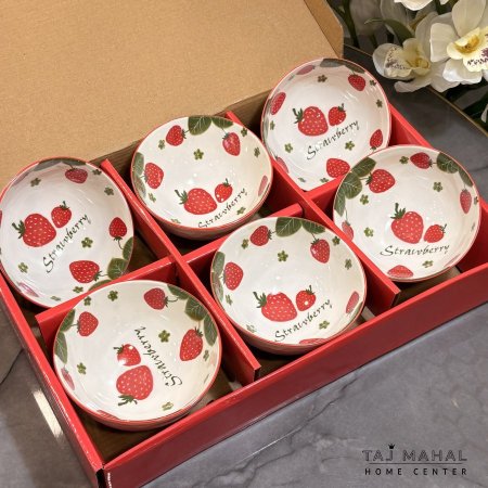 طقم ٦ زبادي من بورسلان