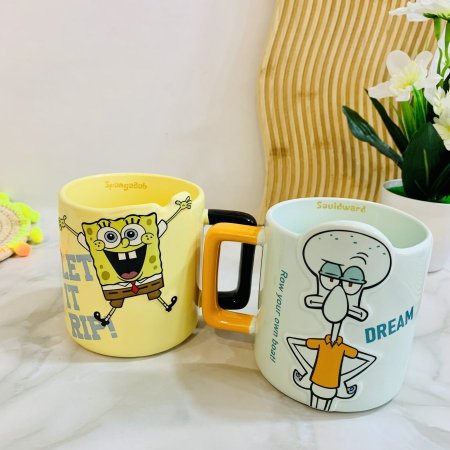 مج اشكال كرتونية 3D سبونج بوب