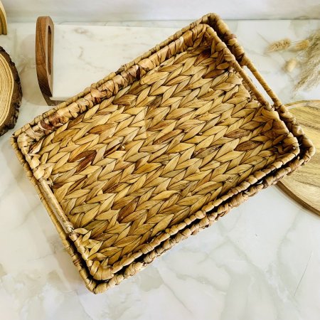 صينية قش مستطيل