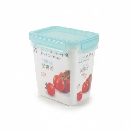 علبة حافظة طعام بلاستيكية مستطيلة الشكل