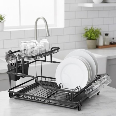 رف تجفيف أطباق من الألومنيوم S.A.L