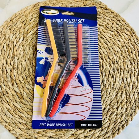 مجموعة فرش سلكية (3 قطع)