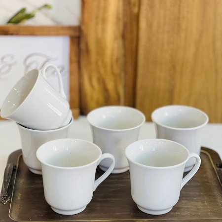 6 كاسات (شاي /نسكافيه) بورسلان 