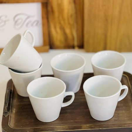6 كاسات (شاي /نسكافيه) بورسلان 
