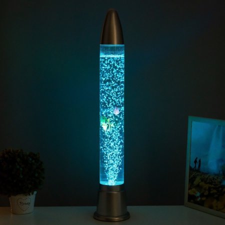 مصباح فقاعات مائي على شكل صاروخ