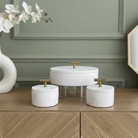 طقم 3 مضايف مدور 1 كبير 25سم + 2 صغير 12سم