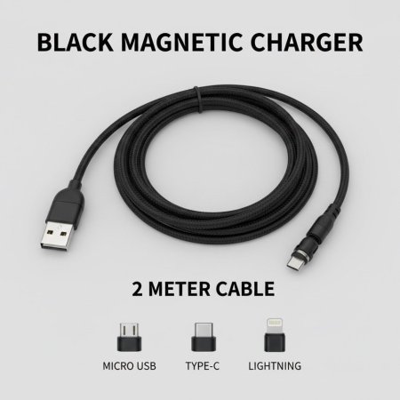 سلك شاحن مغناطيسي 2 متر