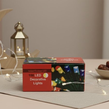 حبل اضاءة ليد لزينة رمضان من 100 ليد 8 متر